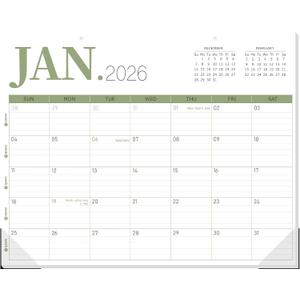 GuassLee Desk Calendar 2026, 18-Month Hanging Desk/Wall Calendar From 2026 Jan-2027 Jun, 14" X 11" Monthly Planner with Thick Paper For Office Home School Desk Organizing