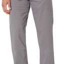 Amazon Essentials Men's Straight-Fit Casual Stretch Khaki, Dark Grey, 34W x 30L (Gray)