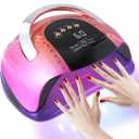 268 W UV LED Nail Lamp for Gel Polish with 4 Timer Settings and Professional Manicure Nail Dryer with Automatic Sensor