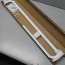 Room Darkening Curtain Rod 28-48 Inches, Wrap Around Design, Extra-Thick 1-Inch Diameter Single Drapery Rod, Extendable Metal Rod Set of Window Treatment (Matte White, 28-48")