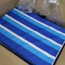 Portable Beach Chair with Back Support, Folding Lounge for Adults Adjustable Beach Mat Lightweight Tanning Chair for Outdoor Sand Camping Sunbathing,2 pcs