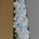 5 Pcs White & Light Blue Silk Hydrangeas Artificial Flower Boho Dried Touch 20'' Faux Hydrangeas for Indoor Home Decor Kitchen Living Room Outdoor Porch Wedding Flower Arrangement