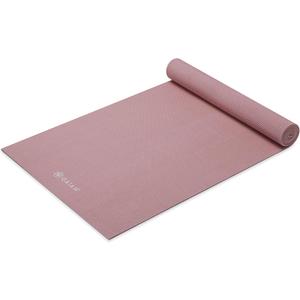 Gaiam Yoga Mat - Premium 5mm Solid Thick Non Slip Exercise & Fitness Mat for All Types of Yoga, Pilates & Floor Workouts (68" x 24" x 5mm) (Lilac)