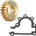 51405MA 51279MA Worm Gear with Gasket for Murray & Craftsman 2 Duel Stage Snowblowers 536886161 536886120, replaces 204167 MT51405MA, 51405, 9355(22 Teeth -Brass) (Pack1)