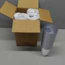 BESTVIP 12oz Silver Plastic Cups, 100 Pack Silver Rimmed Disposable Cups, Heavy-duty Party Cocktail Glasses for Christmas, Plastic Cups for Party, Holiday, Wedding and Birthday