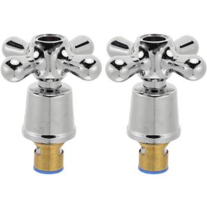 CALLARON 2Pcs Faucet Handle Replacement, Universal Hot & Cold Faucet Knob, Victorian Bathroom Shower Tap, Tap Repair Kit, Universal Valve Handle for Bathroom Sink, Bathtub, Tub