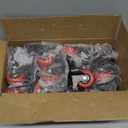 Nefish 2 Inch Heavy Duty Casters Wheels (16 Pack), Top Plate Castor Wheels with Brake, 360 Degree Durable Locking Swivel Cabinet Wheels, No Noise Polyurethane Wheels for Cart, Workbench