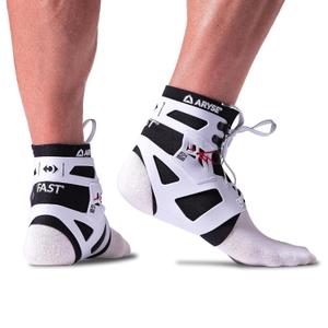 IFAST Ankle Brace - Ankle Stabilizer For Men & Women - Great For Basketball, Volleyball, Soccer & More! Set Of 1 (Large, White, Single)