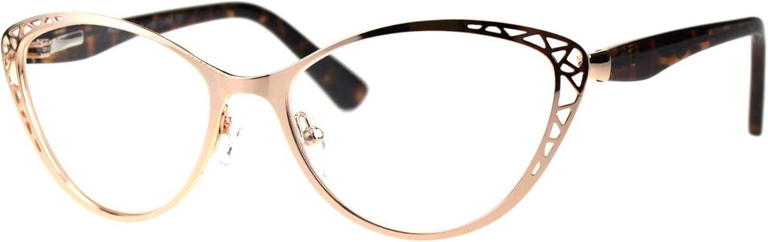 Womens Reading Glasses Magnified Readers Cateye Frame Spring Hinge