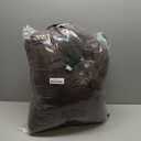 Litanika Brown Comforter Set Queen Size, 3 Pieces Lightweight Solid Bedding Comforter Set, All Season Fluffy Bed Set (90x90In Comforter & 2 Pillowcases)