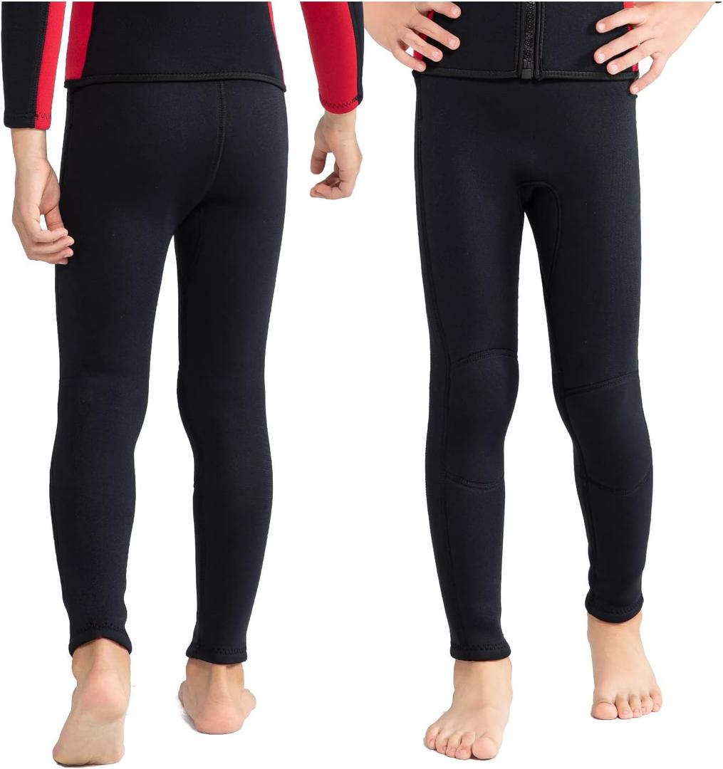 Kids Wetsuit Pants for Toddles Boys Girls 3mm Neoprene Child Swimming Pant for Diving Surfing Snorkeling Kayaking Water Sports