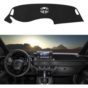 Dashboard Cover Mat Custom Fit for Honda HR-V 2023 2024 2025 Dash Cover Nonslip Dash Mat Protector Sunshade No Glare Black