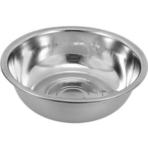 Alipis Flat Bottom Basin Kitchen Accessory Round Stainless Steel Basin for Home Use