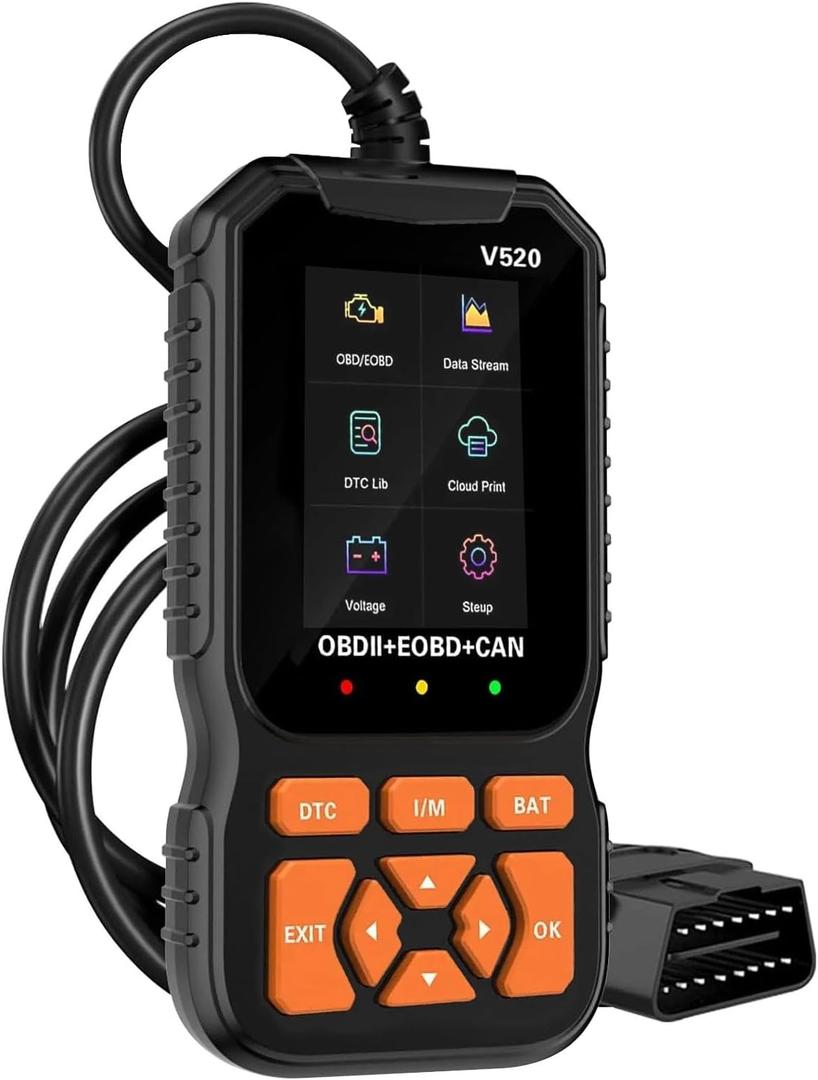 OBD2 Car Scanner Diagnostic Tool, V520 Fixd Car Diagnostic Tool, OBDII/EOBD Check Engine with Reads/Erases Codes, Auto Code Reader Scanner, Universal for Cars After 1996