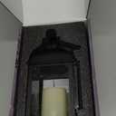 Memorial Lantern with Card - Sympathy Gift for Loss of Mom/Dad/Loved One, Bereavement Keepsake with Flickering Flame, Memory Lamp for Funeral Remembrance or Celebration (Black)