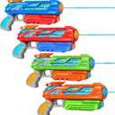 RONSTONE Water Guns for Kids, Small Water Pistol Squirt Guns Water Blaster Toys for 3 Years Old and up Boys Girls Adults, High-Pressure Summer Outdoor Pool Beach Fun, 4-Pack Pump Action Water Gun