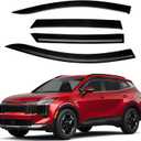 Canvcle Rain Guards - Window Visors Compatible with 2023-2025 2026 Kia Sportage Accessories, Outside-Mount Tape-On Side Window Wind Deflectors, Vent Visors Shades Rainproof 4PCS