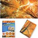 2 x Fluorescent Light Covers - Classroom Covers for Ceiling Lights, 1 PCS 4 x 2 Feet Magnetic Light Filters, Classroom, Office Decor (Autumn & Sunset)