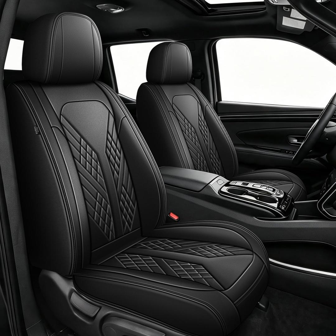 Custom For Hyundai Tucson Seat Covers 2022-2024 2025 2026 SEL/SE Full Set
Leather Waterproof Seat Covers for Tucson Full Coverage Protection And Easy Installation Easy to Clean(5 Seat& Black)