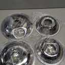 Drip Pans Electric Stove Drip Pans, Chrome Stove Drip Pans Replacement Compatible for Most Plug-in Electric Ranges include Silver 2 * 6in and 2 * 8in