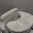 My Brest Friend Super Deluxe Nursing Pillow - Enhanced Comfort & Ergonomic Breastfeeding Pillow for Ultimate Support For Mom & Baby - Adjustable and with Handy Side Pocket, Platinum