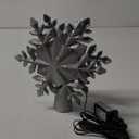 Luxshiny Snowflake Projector Led Tree Topper Light for Christmas Rotating Decorative Lamp for Holiday Parties and Family Gatherings Easy to Install