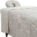 ForPro Premium Designer Microfiber 3-Piece Massage Sheet Set, Island Tranquility, Stain and Wrinkle-Resistant, Includes Massage Flat Sheet, Fitted Sheet and Face Rest Cover, Natural, 36" x 77" x 7"