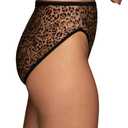 Vanity Fair Women's Illumination Hi Cut Panties, Silky Stretch & Satin Trim,3XL