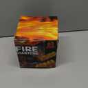 Shwuevei 65 pcs Fire Starter - Natural Fire Starters for Fireplace, Pellet Stove & Wood, Fire Pit, Smoker, BBQ, Chimney, Pizza Oven - Fire Starters for Grill, Charcoal Starter