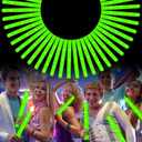 Foam Glow Sticks Bulk, 30 PCS Green Light Up Foam Sticks 3 Modes, Glow Party Supplies for St. Patrick's Day,Raves, Carnival, Concert, Halloween, Christmas