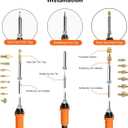 90W Digital Soldering Iron Heat Set Insert Tool with Extra Soldering Tips, Heat Set Insert Tips, and Threaded Inserts Heat Insert Brass Nuts
