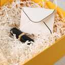 VGOODALL Yellow Magnetic Gift Box, 14x8.7x4.3inches with Lid and Ribbon, Perfect for Bridesmaid Proposals and Party Favors