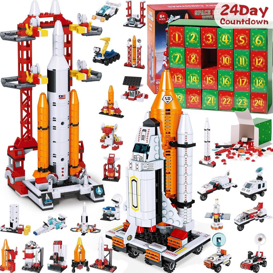 Kids Advent Calendar 2024 for Boys, 24 Days Christmas STEM Space Building Blocks Countdown Calendar Gifts Box with 12-in-1 Rocket Spaceship Shuttle Launcher Bricks Toy Set for Kids Teens Girls Age 6+ Kids Advent Calendar 2024 for Boys, 24 Days Christmas STEM Space Building Blocks Countdown Calendar Gifts Box with 12-in-1 Rocket Spaceship Shuttle Launcher Bricks Toy Set for Kids Teens Girls Age 6+