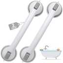 50.99Auroras Strong Suction Cup Grab Bars for Bathtubs and Showers, 2 Pack Removable Heavy Duty Shower Grab Bars for Seniors No Drilling, 16 Inch Non-Slip Shower Handles for Elderly,Children,Injured