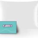 Gabire Mulberry Silk Pillowcase for Hair and Skin Prevent Acne Pillowcase Both Sides Real Silk Pillowcases Organic Silk Pillowcase with Hidden Zipper, White, Standard (20"26")
