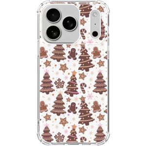 Hagkou Gingerbread Christmas Phone Case for iPhone 17 Pro, Cute Christmas Trees Cover, Cool TPU Phone Case Cover