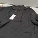 Men's Fashion Polo Shirts Casual Lightweight Long Sleeve Button Shirt with Pocket XL