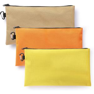 3PCS Tool Pouches with Zipper, Premium small Tool Bags, Utility zipper Pouch for Organizers and Storage