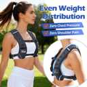 Sportneer Adjustable Weighted Vest Woman: 10lb Weighted Walking Vest for Women with 4 Weight Packs Fast Adjust Comfortable Weight Vest for Home Gym Burn Calories Strength Training Vests Black