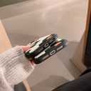 Creative Flower Case for iPhone 15 Cute Design,Embroidery Floral Case for iPhone 15 Kawaii Fluffy Back,Fashion Slim Girly Case Protective Cover for iPhone 15 6.1inch 2023(Orange Flower)