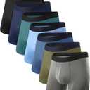 BAMBOO COOL Men's Underwear Boxer Briefs Soft Breathable Performance Bamboo Viscose Underwear for Men XL (7Pack)