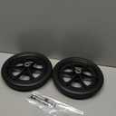 2 Pcs Walker Wheels Replacement 8 Inch Solid Wheelchair Front Wheels, Anti-Slip Rollator Replacement Wheels for Wheelchairs, Rollators, Walkers