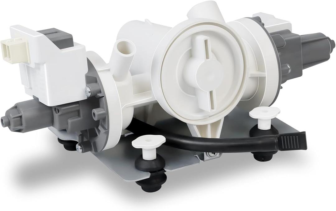 Upgraded W11458345 Washer Drain Pump Assembly Compatible with Whirlpool Washer Drain Pump W10918608 W11316609 W11319789 Maytag Washing Machine Pumps MHW5630HW0 WFW5620HW0 WFW6620HC0 WFW6620HW0