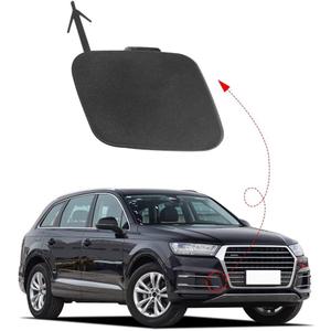 Car Front Right Bumper Tow Hook Cover for Audi Q7 2016 2017 2018 2019 Towing Eye Cap Trailer Cover 4M0807241 (Matte Black, Right Passenger Side)