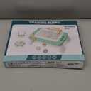 NIPLOOW Magnetic Drawing Board with Early Educational Toy, Doodle Board Montessori Preschool Travel Toys Gifts for 3 4 5 6 Year Old Etch Sketch Erasable Writing Pad (White)