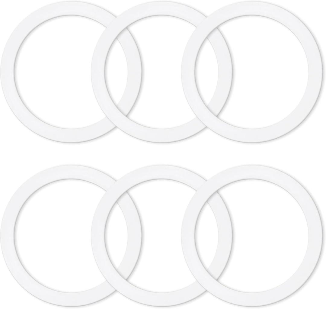 4 Pcs Gasket Seal Rings for Bialetti Moka Express Dama 6 Cups - Spare Food Grade Silicone Sealing Rings for Aluminium Stovetop Coffee Maker Pots (Better Than Rubber)