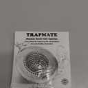 TRAPMATE Shower Drain Hair Catcher, 4.4" Easy Clean Bathtub Drain Hair Catcher, Anti-Slip Bath Tub Drain Protector, Upgraded 304 Stainless Steel Shower Sink Drain Cover for Bathroom (Patented Product) (Silver)