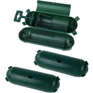 EP 3 Pack Extension Cord Safety Cover - Indoor Outdoor Waterproof Seal Housing for AWG 12/14/16 Cords - Protect Holiday String Lights, Plugs, and Wires - Green (Geen)