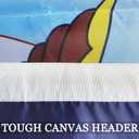 Embroidered Navy Flags 3x5 Outdoor Double Sided- 3Ply Heavy Duty 300D Nylon(All Weather)- Navy Flag Banner -2 Brass Grommets & 4 Rows Stitched