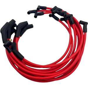 M12259C301 10Pcs 10.5mm Red Spark Plug Wires Set Fit for Ford F-150 F150 1979-1995 Mustang 1964-1995